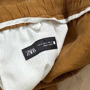 Zara Caramel Brown Shorts